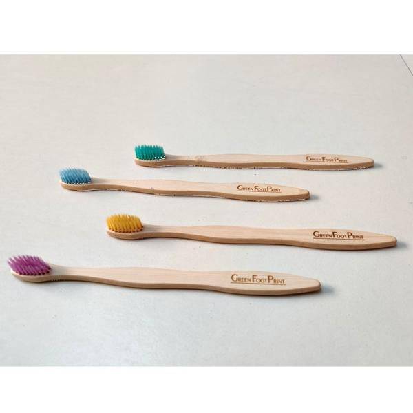 Buy Natural Bamboo Toothbrush - Pack of 2 | Shop Verified Sustainable Tooth Brush on Brown Living™