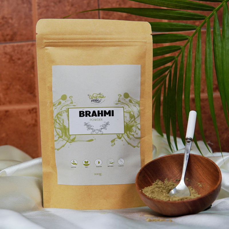 Buy Natural Brahmi Powder- 100g | Shop Verified Sustainable Hair Mask on Brown Living™