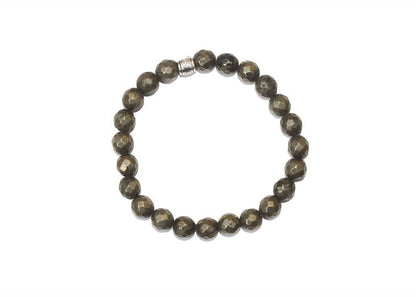 Natural Certified Unisex Pyrite Bracelet - Natural Grey | Verified Sustainable by Brown Living™