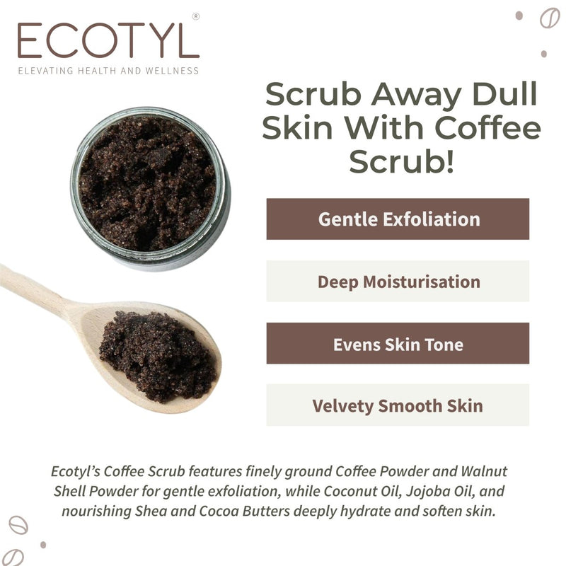 Buy Natural Coffee Body Scrub- 100g | For Gentle Exfoliation | Shop Verified Sustainable Body Scrub on Brown Living™