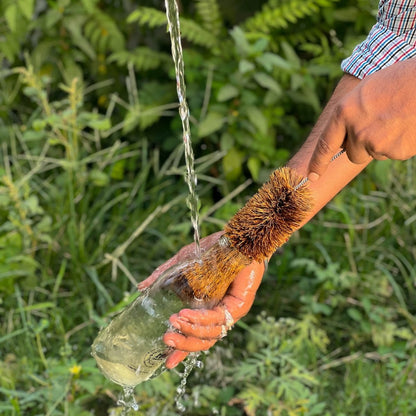 Natural Coir Bottle Cleaner brush | Sturdy | Biodegradable | Plastic - free | Verified Sustainable by Brown Living™