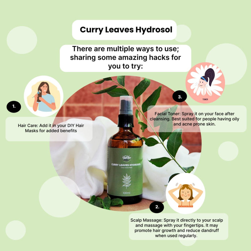 Buy Natural Curry Leaves Hydrosol - 100 ml | Shop Verified Sustainable Products on Brown Living