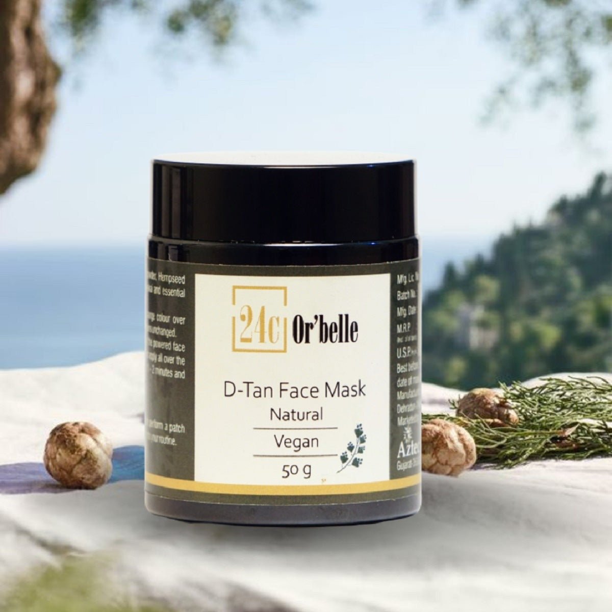 Natural D Tan Face Mask - 50 g | Verified Sustainable by Brown Living™