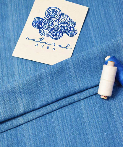 Natural Dyed Handloom Indigo Denim Light – Textiles by Sonica Sarna available on Brown Living™. 1 . SKU: 274 - 2907 - 284 - SSD - F14. Img 1.