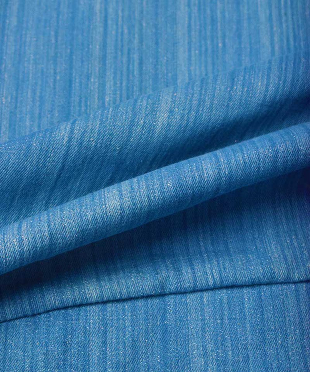 Natural Dyed Handloom Indigo Denim Light – Textiles by Sonica Sarna available on Brown Living™. 1 . SKU: 274 - 2907 - 284 - SSD - F14. Img 2.