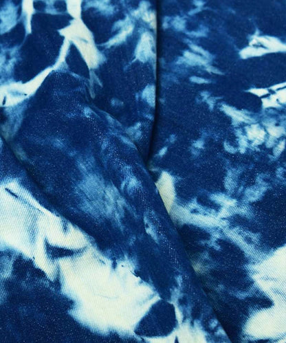 Natural Dyed Handloom Indigo Denim Splash Washed – Textiles by Sonica Sarna available on Brown Living™. 1 . SKU: 274 - 2907 - 274 - SSD - F10. Img 3.