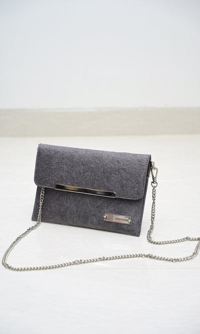 Natural Envelope Sling | Made with coconut leather – Womens Bag on Brown Living™. SKU: ZK6/SDB - 1212_24BL11934. Img 3.