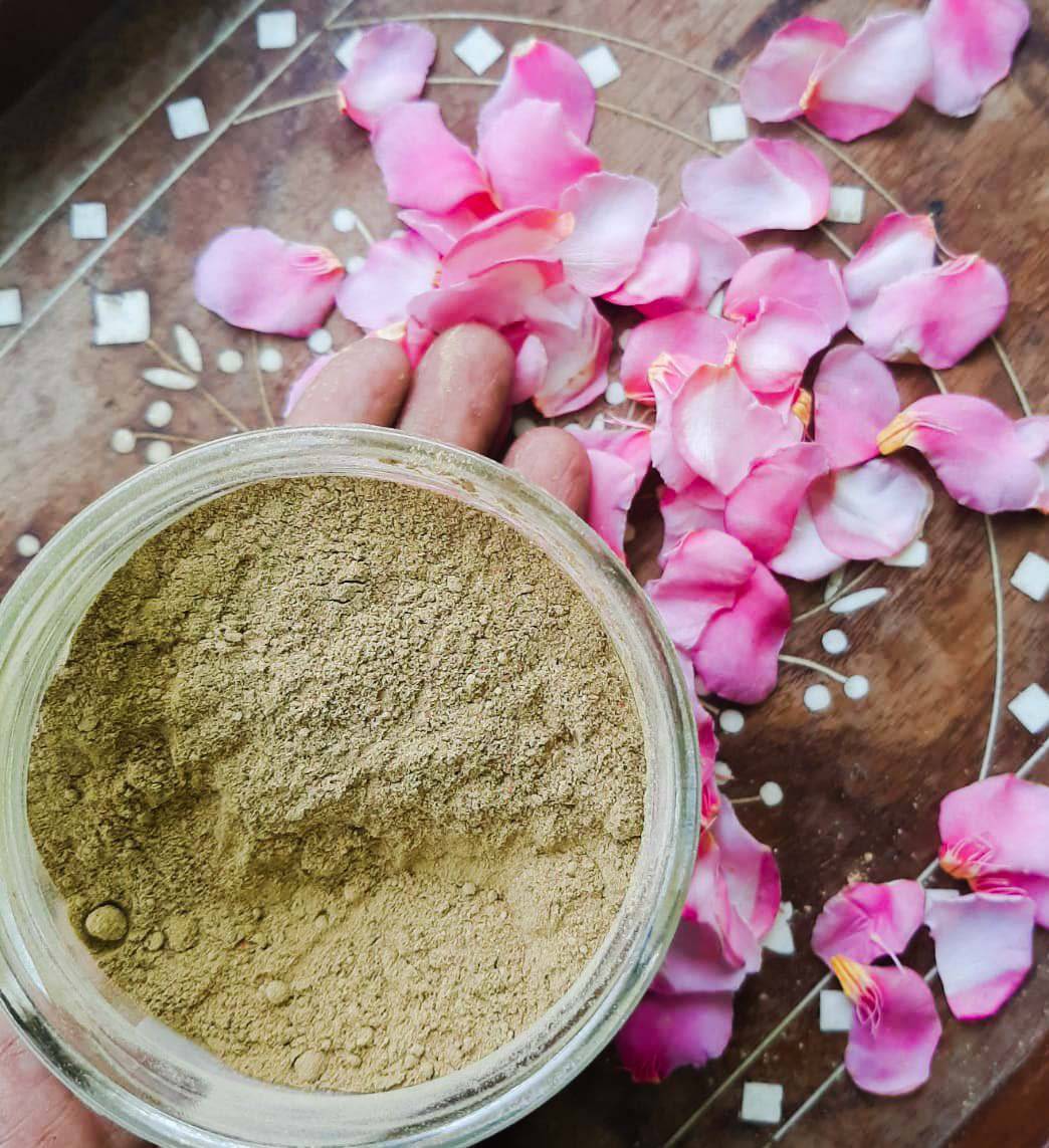 Natural face pack/ scrub : Rose - 75 g | Pack of 2 | Verified Sustainable by Brown Living™