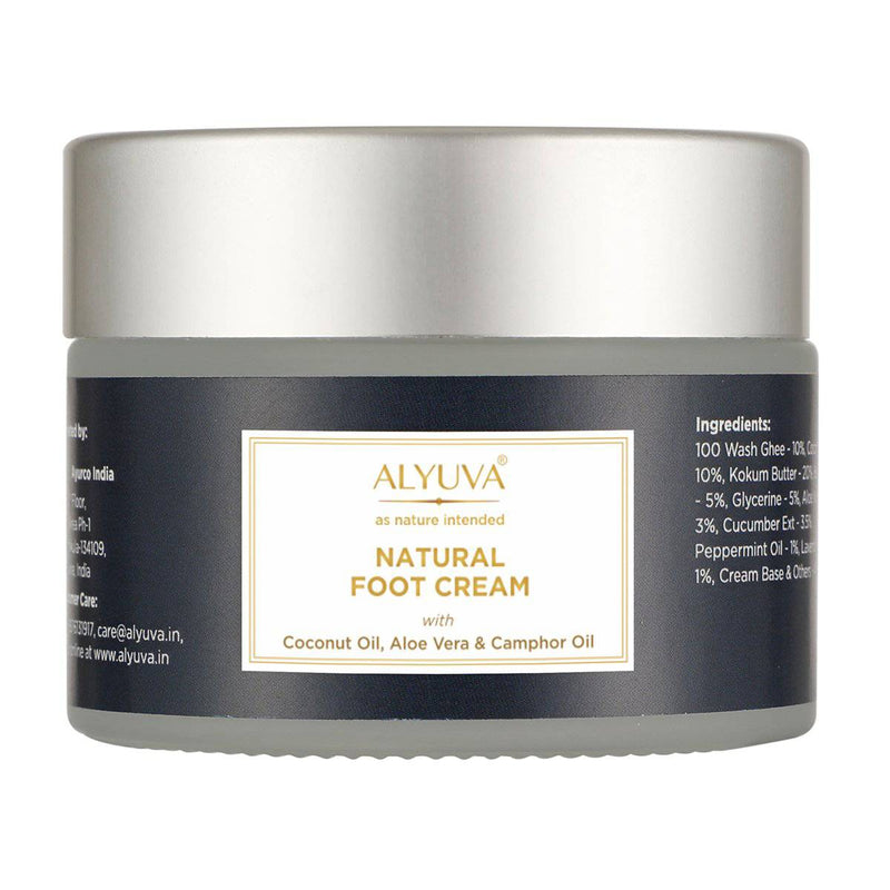 Buy Natural Foot Cream for Feet Relaxation & Cracked Heels - 50gm | Shop Verified Sustainable Foot Cream on Brown Living™