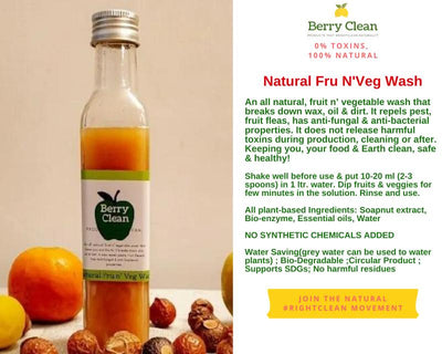 Natural Fru'N Veg Wash – Cleaning Products on Brown Living™. SKU: 162 - 17914 - BCSFV0500. Img 2.