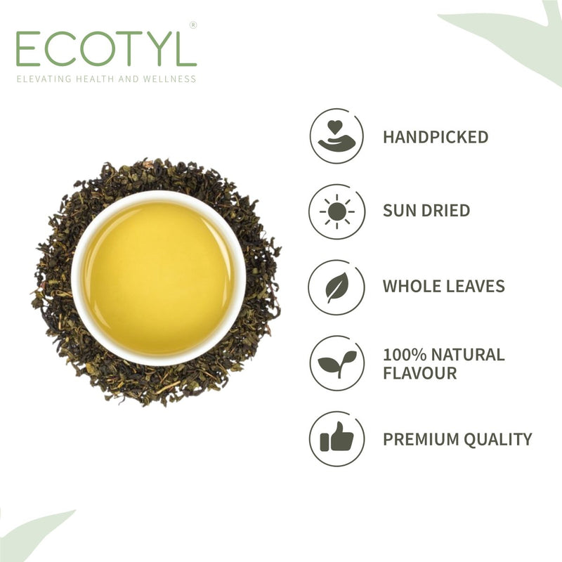 Buy Natural Green Tea Leaves | Handpicked | 180g | Shop Verified Sustainable Tea on Brown Living™