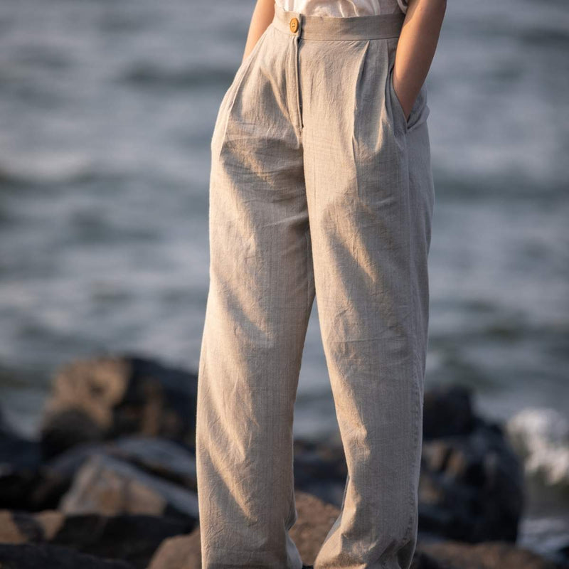Buy Women White Regular Fit Solid Twill Parallel Trousers - Trousers for  Women | Sassafras.in