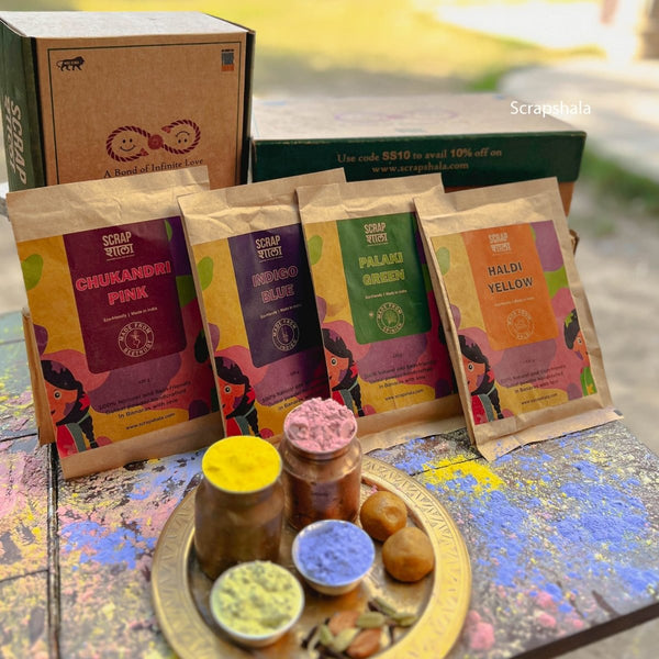 Buy Natural Gulaal Family Pack | Skin Friendly | 500 gms | Shop Verified Sustainable Religious Items on Brown Living™