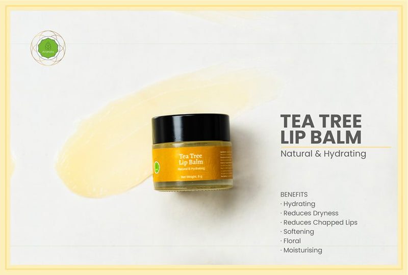 Buy Natural & Hydrating Tea Tree Lip Balm - 8 g | Shop Verified Sustainable Lip Balms on Brown Living™