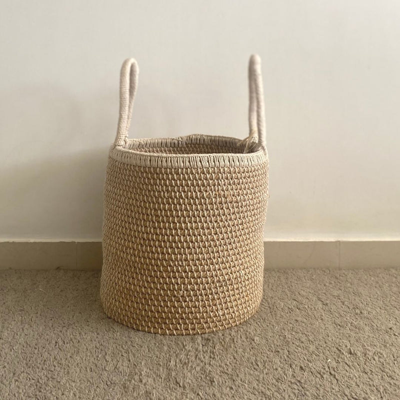Buy Natural Jute Basket | Large Size | Shop Verified Sustainable Products on Brown Living