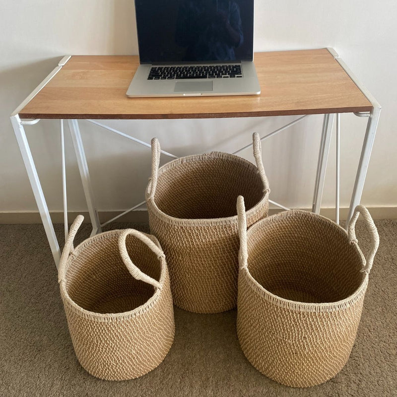 Buy Natural jute Basket | Medium Size | Shop Verified Sustainable Products on Brown Living