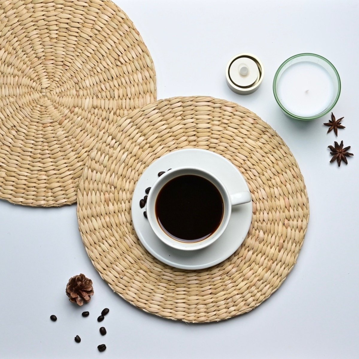 Buy Natural Kauna Grass Round Placemat Online on Brown Living | Kitchen ...