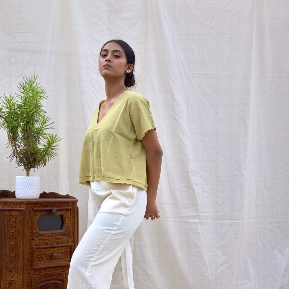 Natural Lime |Take - It - Easy Top | Verified Sustainable by Brown Living™