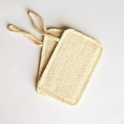 Natural Loofah Body Scrubber - Pack of 2 – Body Scrub on Brown Living™. SKU: 108 - 06466 - OEP221_24BL6321. Img 1.