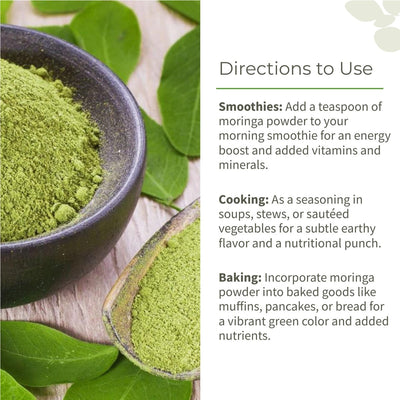 Natural Moringa Leaf Multi - Vitamin Powder - 150g – Powder Drink Mixes on Brown Living™. SKU: ESFMP0UG180. Img 4.