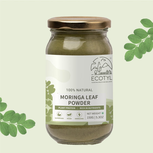 Buy Natural Moringa Leaf Multi-Vitamin Powder- 150g | Shop Verified Sustainable Powder Drink Mixes on Brown Living™