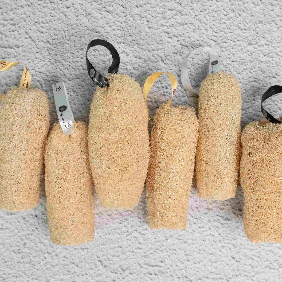 Natural Organic Loofah, Body Scrubber/Sponge Pack of 6 | Verified Sustainable by Brown Living™