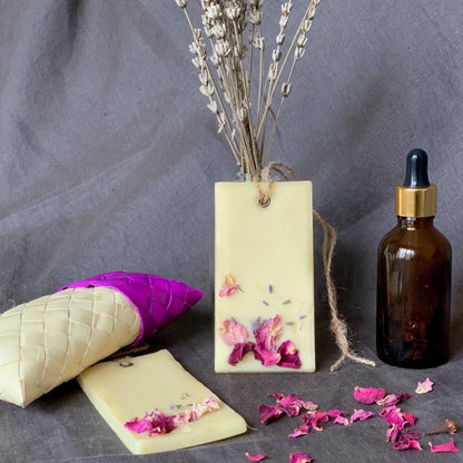 Natural Scented Wax Tablets - Kashmir Lavender & Rosewood | Verified Sustainable by Brown Living™