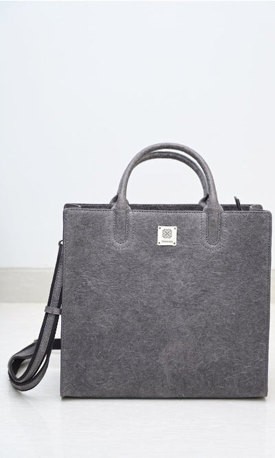 Natural Tote Bag | Made of Coconut Leather – Womens Handbag on Brown Living™. SKU: ZK1. Img 2.