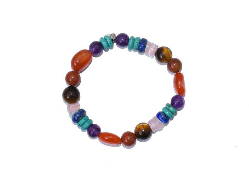 Buy Natural Unisex Seven Chakra Bracelet For Opening All 7 Chakras | Shop Verified Sustainable Womens Accessories on Brown Living™