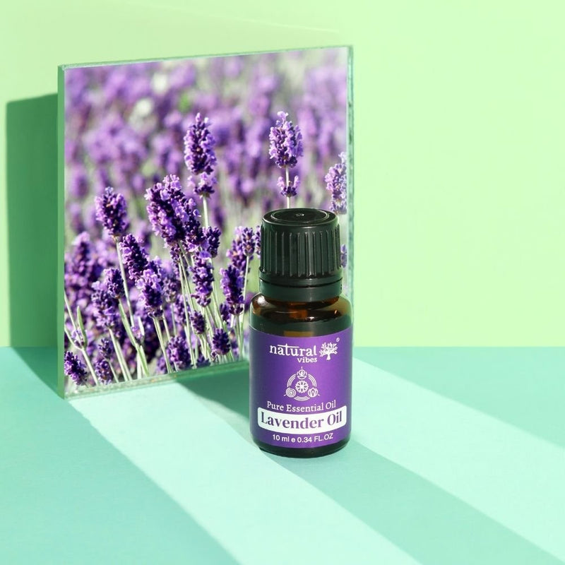 Buy Lavender Pure Essential Oil for Sleep, Stress Relief, Acne & Hair Fall | 10 ml | Shop Verified Sustainable Essential Oils on Brown Living™