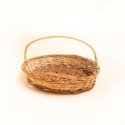 Natural Wicker Gift Basket | Verified Sustainable by Brown Living™