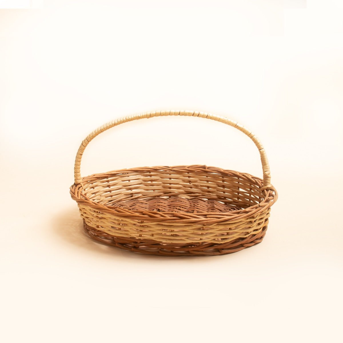 Natural Wicker Gift Basket | Verified Sustainable by Brown Living™