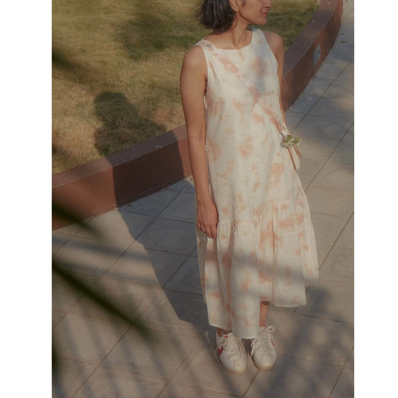 Naturally Dyed Cloudy Coco Dress | Verified Sustainable by Brown Living™