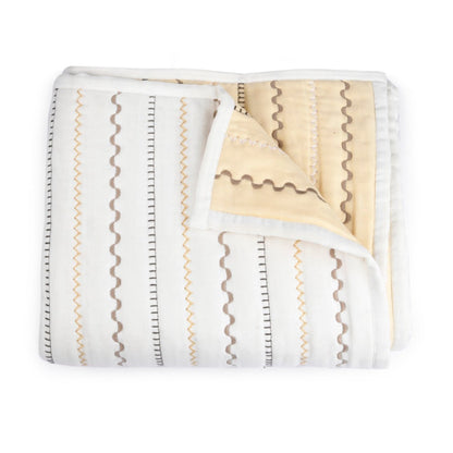 Naturally Dyed Organic Cotton Crib Set - Ziggity Zaggity | Verified Sustainable by Brown Living™