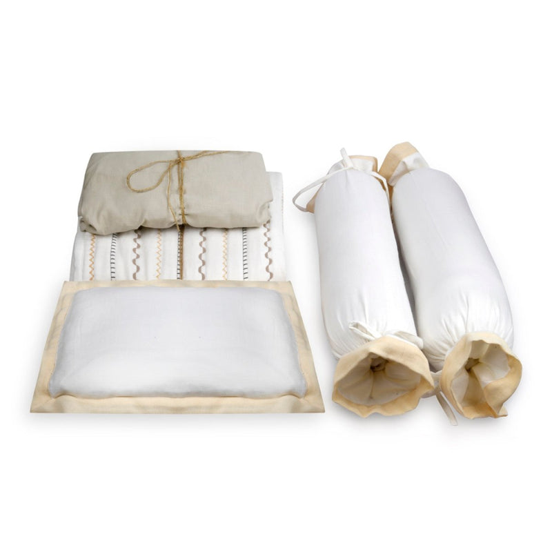 Buy Naturally Dyed Organic Cotton Crib Set- Ziggity Zaggity | Shop Verified Sustainable Baby Bottles & Accessories on Brown Living™