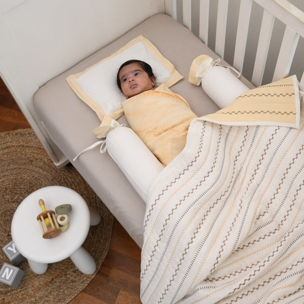Buy Naturally Dyed Organic Cotton Crib Set- Ziggity Zaggity | Shop Verified Sustainable Products on Brown Living