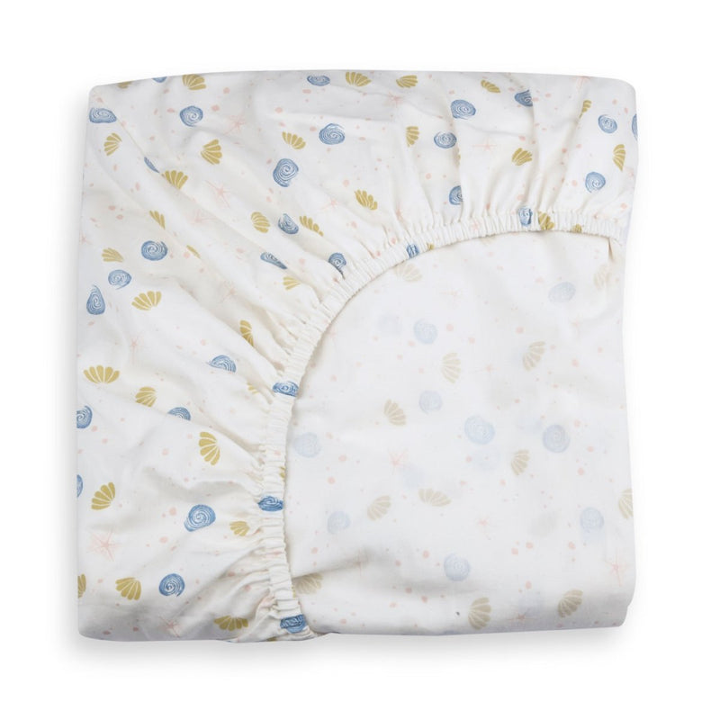 Buy Naturally Dyed Organic Cotton Fitted Sheet- Sea of Dreams | Shop Verified Sustainable Baby Bed Protectors on Brown Living™
