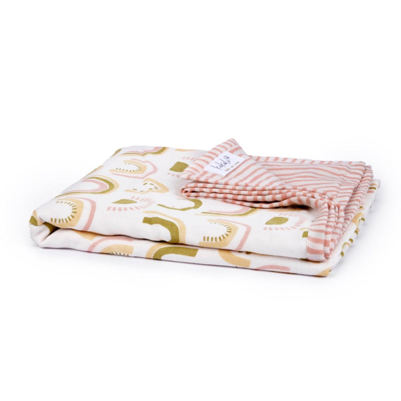 Buy Naturally Dyed Organic Muslin Blanket- I'm Peachy | Shop Verified Sustainable Products on Brown Living