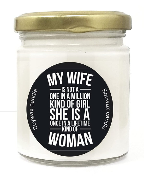 Buy Naturals Scented Candle- To My Wife | Shop Verified Sustainable Products on Brown Living