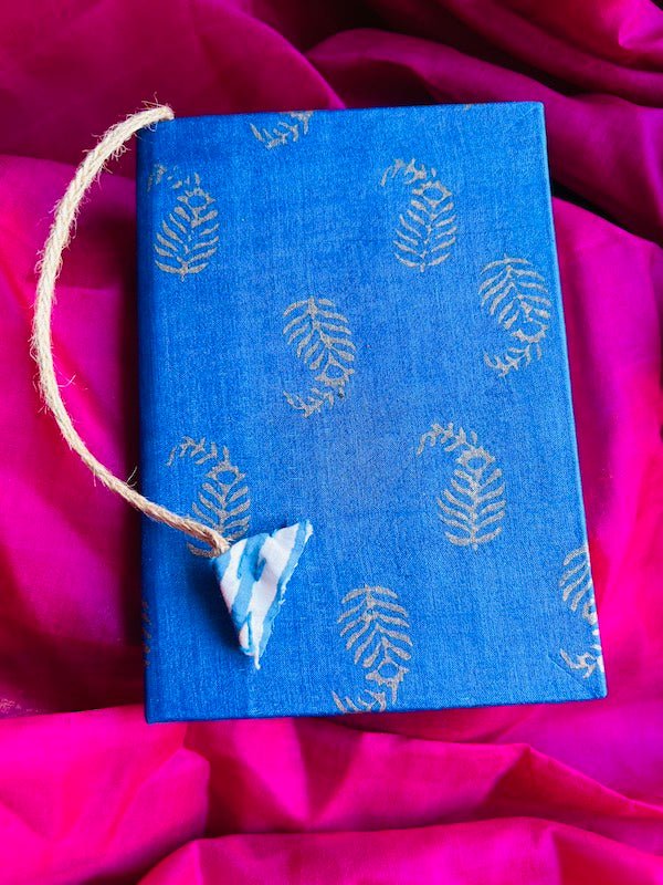 Buy Neelam- Upcycled Fabric Journal Handloom-Hard-Bound | Shop Verified Sustainable Notebooks & Notepads on Brown Living™
