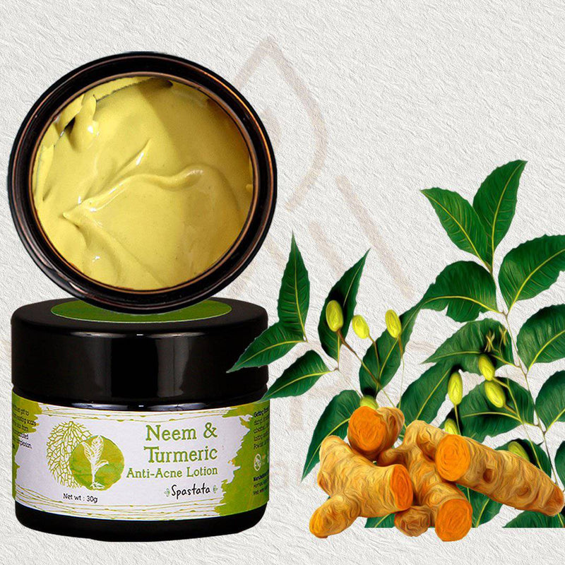 Buy Neem And Turmeric Anti-Acne Lotion | Shop Verified Sustainable Face Moisturizer on Brown Living™