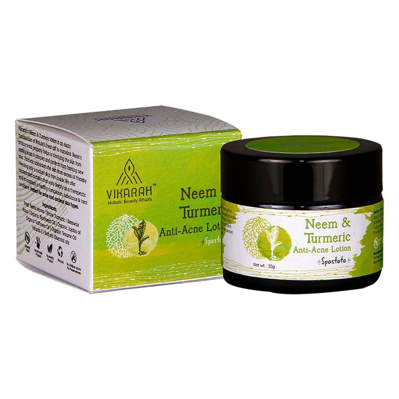 Buy Neem And Turmeric Anti-Acne Lotion | Shop Verified Sustainable Face Moisturizer on Brown Living™