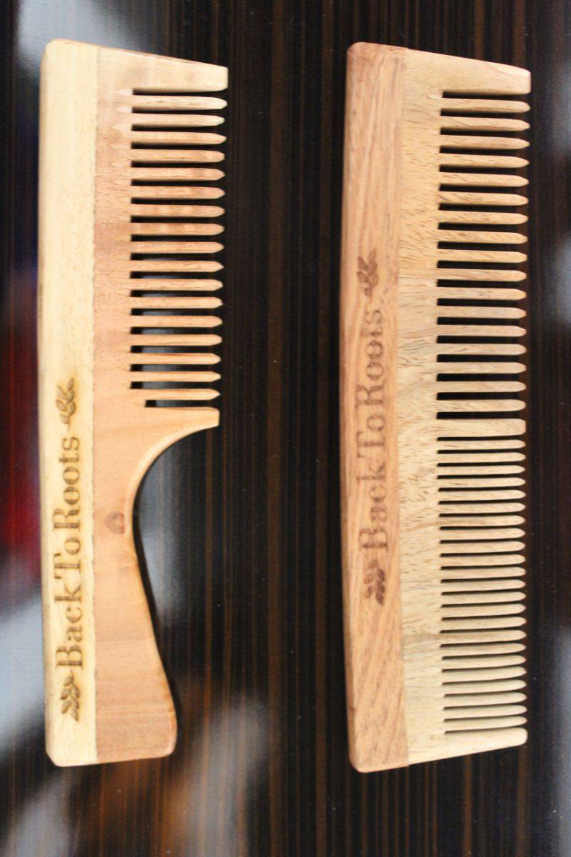 Buy Neem Comb | Comb with Handle and Dual Toothed Comb | Full Size | Shop Verified Sustainable Products on Brown Living