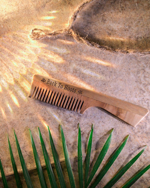 Buy Neem Comb | Comb with Handle | Full Size | Shop Verified Sustainable Hair Comb on Brown Living™