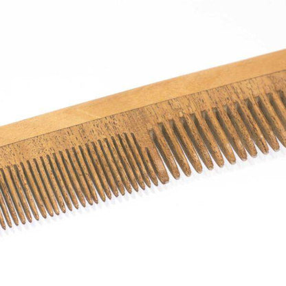 Double Tooth Neem Comb - Setting & Untangling - Pack of 2 | Verified Sustainable by Brown Living™