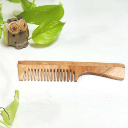 Neem Comb - Neem Wood Comb with Handle | Verified Sustainable by Brown Living™