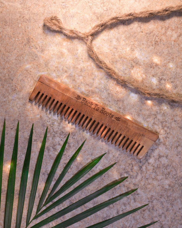 Buy Neem Comb | Normal Toothed Comb | Full Size | Shop Verified Sustainable Hair Comb on Brown Living™