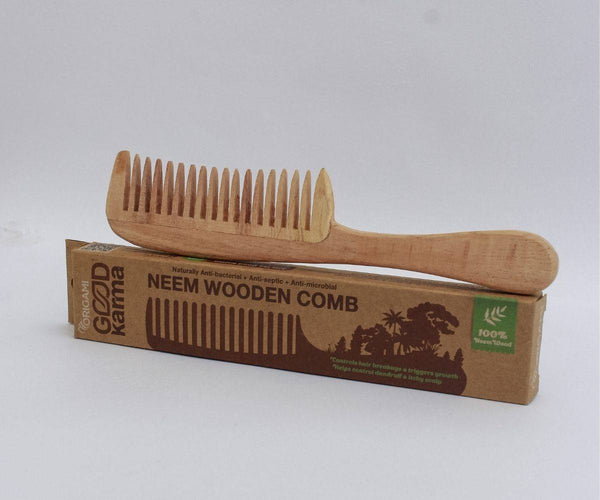Buy Neem Comb pack of - pack of 2 | Shop Verified Sustainable Hair Comb on Brown Living™