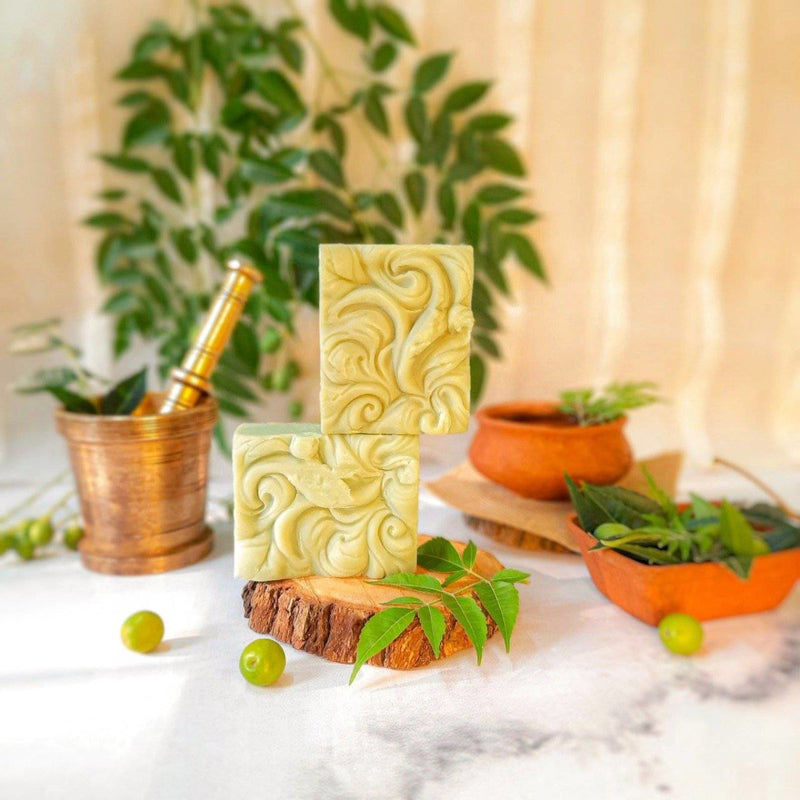 Buy Neem Soap bar (best for acne and oily skin) | Shop Verified Sustainable Body Soap on Brown Living™