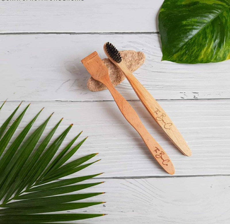 Buy Neem Toothbrush and Tongue Cleaner | Shop Verified Sustainable Oral Care on Brown Living™